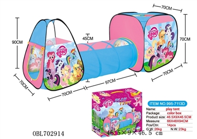 Triad pony bao li tents fit tunnel tube play house - OBL702914