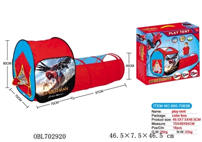 The joining together of two spider-man tents fit tunnel tube - OBL702920