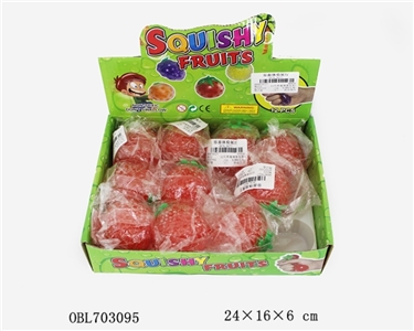 12 strawberry beads out the ball - OBL703095