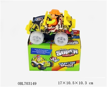 Graffiti electric universal car (with 4 lights, Ming belting leather music, with people) - OBL703149