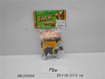 6 6 inch/PVC farm animals - OBL703559