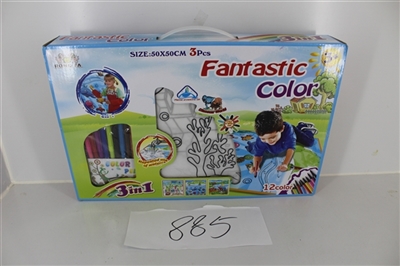 3合1儿童涂鸦画布【3PCS 50X50】 - OBL703572