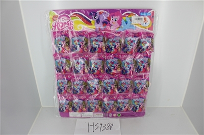 High-grade PVC plastic egg Ma Baoli and crystal Ma Baoli 24 mixed with the horse - OBL703583