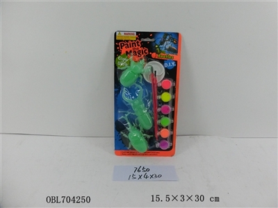 7 noctilucent oil only hold color beetle animals series - 3 beetle 4 pieces water-based oil color ac - OBL704250
