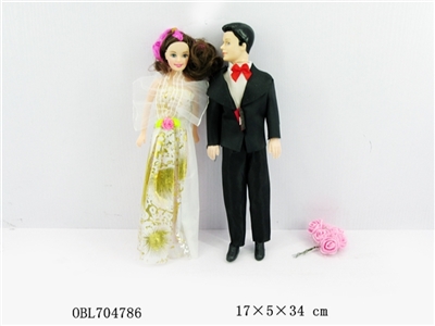 11寸夫妻芭比袋装 - OBL704786