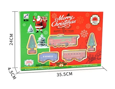 Electric light christmas rail car - OBL705502