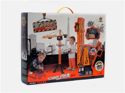 Remote tower crane Eiffel Tower model - OBL705580
