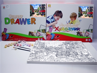 DIY digital painting town in Europe - OBL706048
