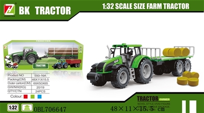Inertial farmer car drag on hay - OBL706647