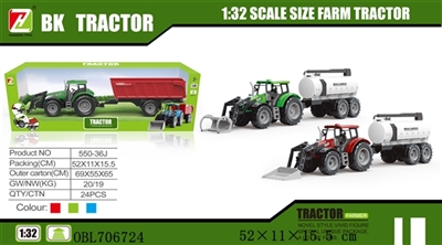 Inertial farmer car accessories tank car - OBL706724