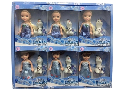 6 inches of solid body of the third generation of ice and snow princess snow treasure 6 PCS - OBL707074