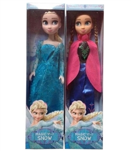 18 inches hollow ice princess snow theme music two orange - OBL707276