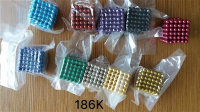 5M彩色巴克球 216粒强磁珠+刮磁卡 - OBL707818