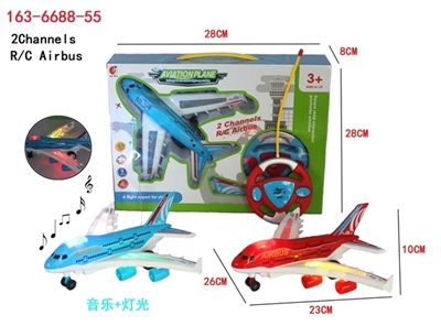 Two-way simulation remote control aircraft (with light music) - OBL708037