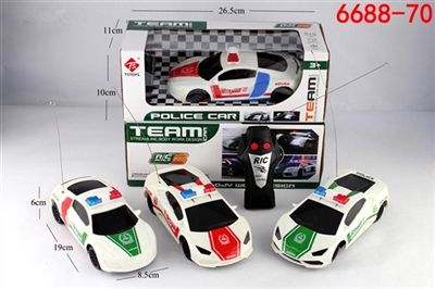 Two remote control in the Middle East a police car - OBL708094