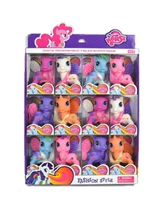 Lovely alone the wildebeest Eva 12 PCS multicolor mixed with a comb - OBL708165