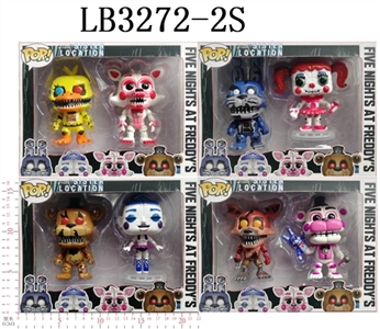 4-4.5寸玩具熊的午夜后宫公仔（发光发声，头可活动）散装 - OBL708413