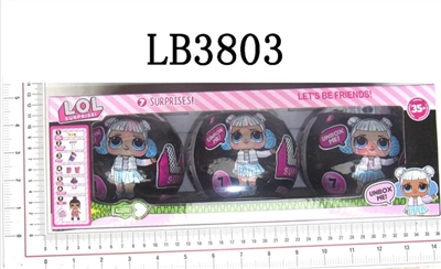 黑色包装3.5寸惊喜娃娃成人款3代三只装 - OBL708518