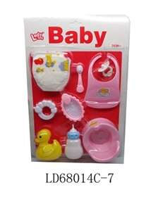 Diapers pan spoon scarf pacifier worms bell duck bottle douwei - OBL709192