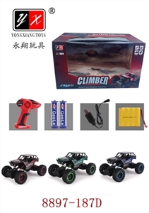 2.4 GHz 1:12 all-wheel-drive PVC package electric car climbing English 2 grain of AA 6 v battery pac - OBL709239