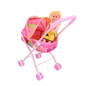 18 doll and baby sunshade trolley (iron) - OBL709400