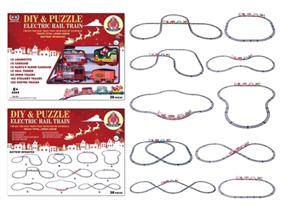 NO: 244 puzzle spell rail electric Christmas trains - OBL709608