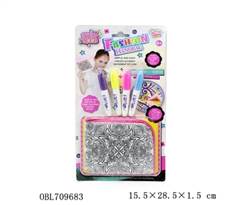 DIY pink symmetric pattern that can be washed pen (4 color) - OBL709683