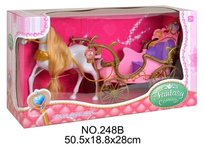 Horse in static/car hopper 2 color light/without a doll - OBL709758