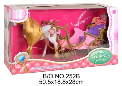 Horse in electric/car hopper 2 color light/without a doll - OBL709760