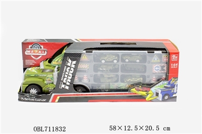 Alloy military truck car - OBL711832