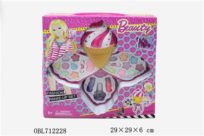 Barbie series ice cream three layer cosmetics box (suit) - OBL712228