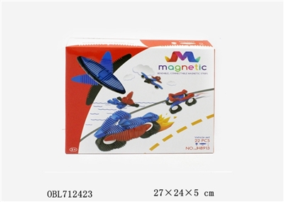 软胶磁性积木22pcs - OBL712423