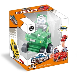 Inertia collision deformation jeep (three color, orange) - OBL712943