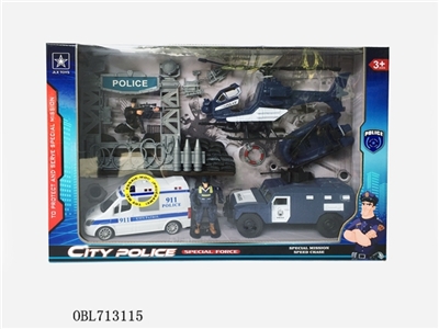 Series (police) back to the police car with IC package - OBL713115