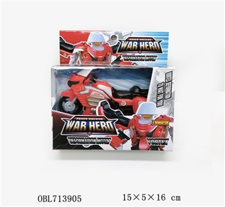 变形摩托机器人（红色） - OBL713905