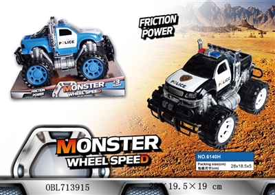 Inertial police car pickup suv solid color - OBL713915