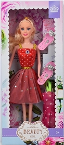 高挡盒11.5寸实身时装公主芭比带鞋子带衣服 - OBL715037