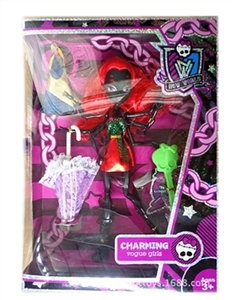 高挡盒9寸16关节实身蜘蛛鬼娃娃带雨伞带鬼梳 - OBL715065