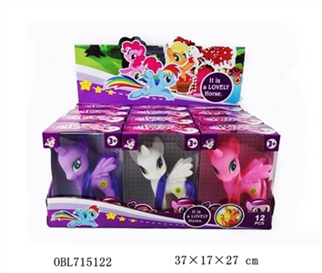 搪胶中号马宝莉3款12PCS - OBL715122