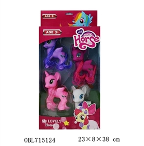 搪胶中马宝丽4款混装吸塑4只装 - OBL715124