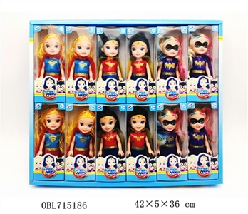 6寸实身超能少女展示盒12PCS - OBL715186