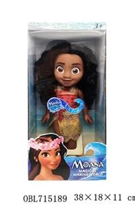 塑料身搪胶手脚16寸实身海洋公主带音乐 - OBL715189