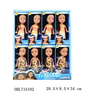 6寸实身展示盒莫阿娜16pcs - OBL715192