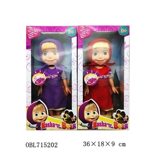 塑料身搪胶手脚18寸实身masa带音乐 - OBL715202