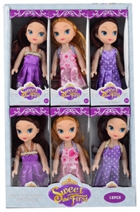 6寸空身索菲亚公主展示盒12PCS - OBL715205