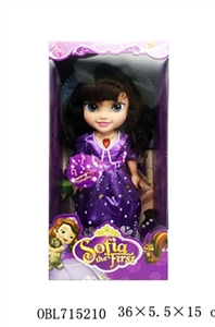 塑料身搪胶手脚14寸实身索菲亚芭比带音乐 - OBL715210