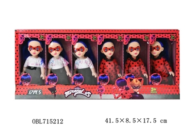 6寸空身展示盒瓢虫少女12PCS - OBL715212