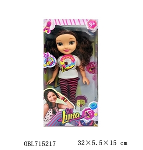 塑料身搪胶手脚12寸实身luna芭比带音乐 - OBL715217