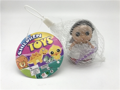 1只高档2.5寸实身迷糊娃娃带梳子加解压环保蛋 - OBL715247