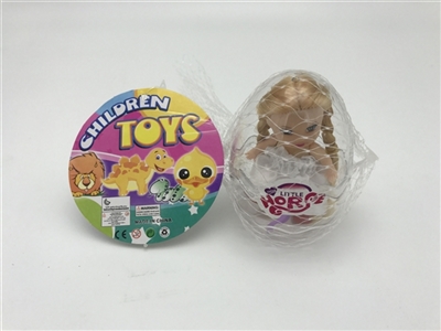 1只高档2.5寸实身凯莉娃娃带梳子加解压环保蛋 - OBL715249